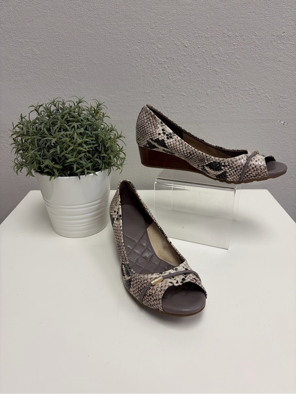 Cole Haan Air Tali peep-toe wedge pumps